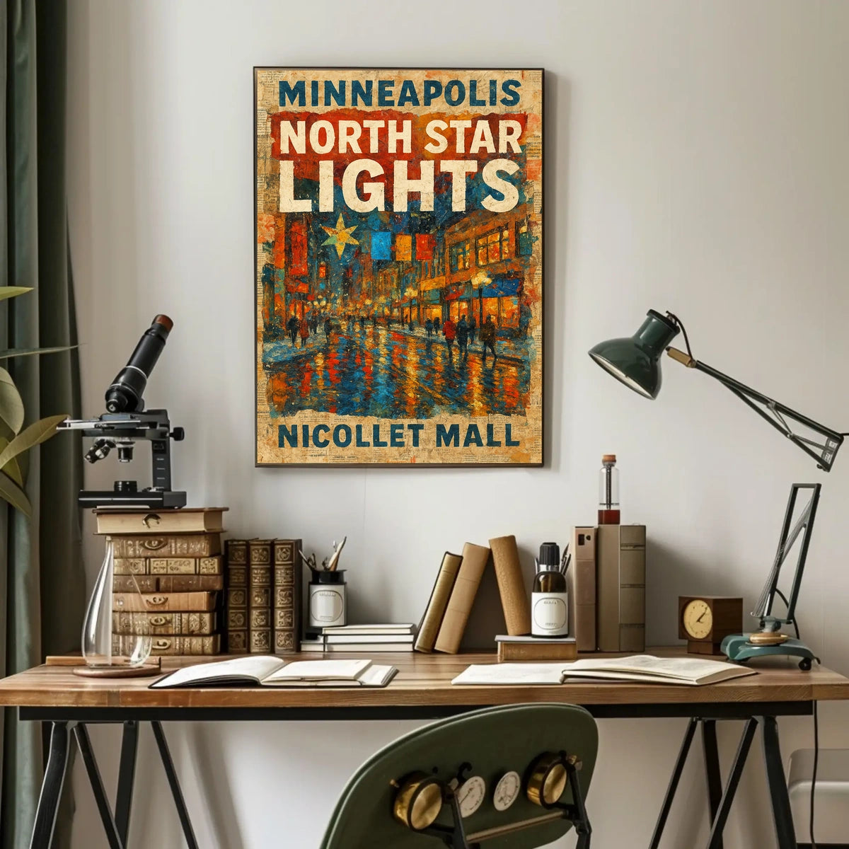 Minneapolis North Star Lights Poster