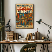 Minneapolis North Star Lights Poster