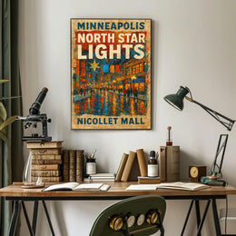 Minneapolis North Star Lights Poster