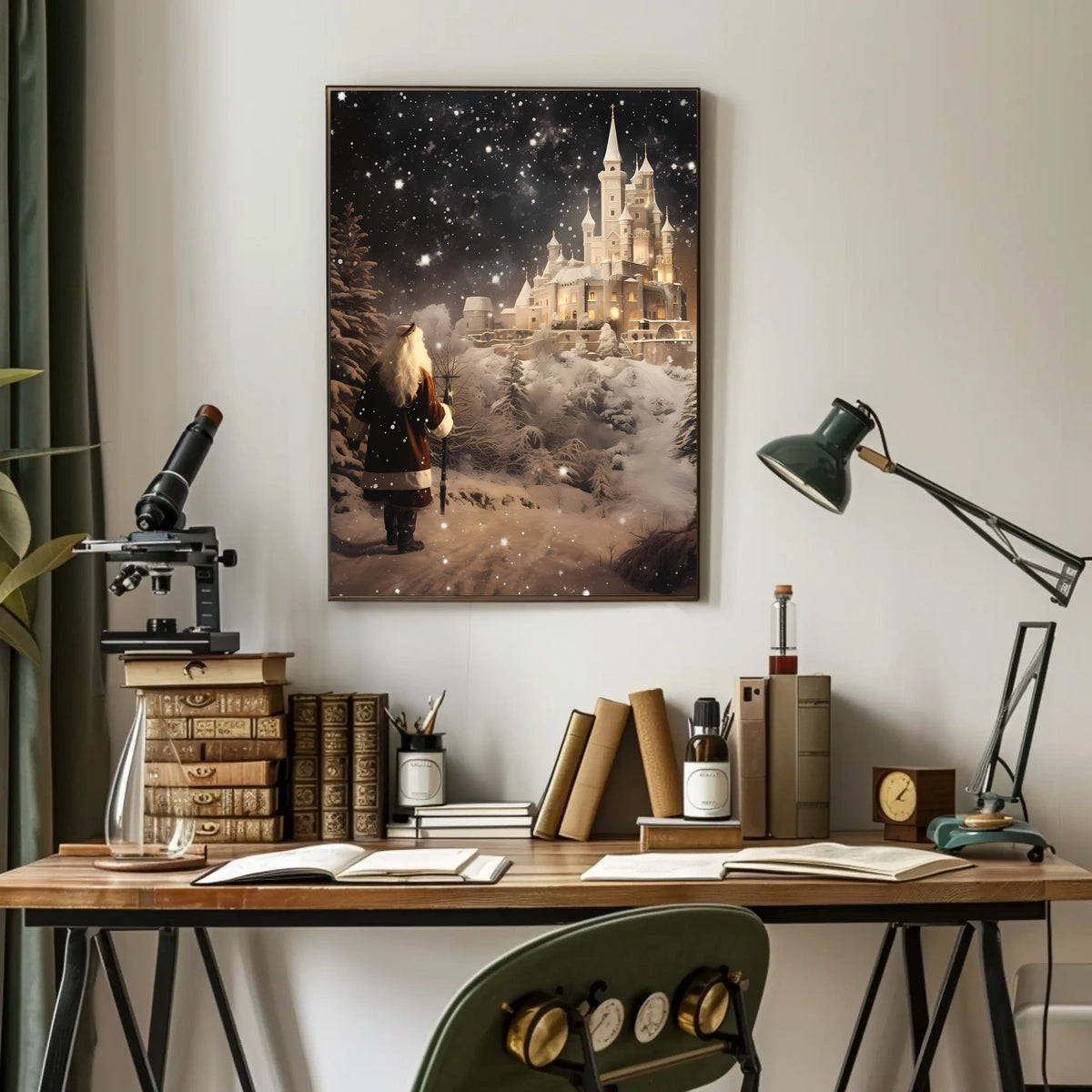 Enchanted Winter Castle Poster