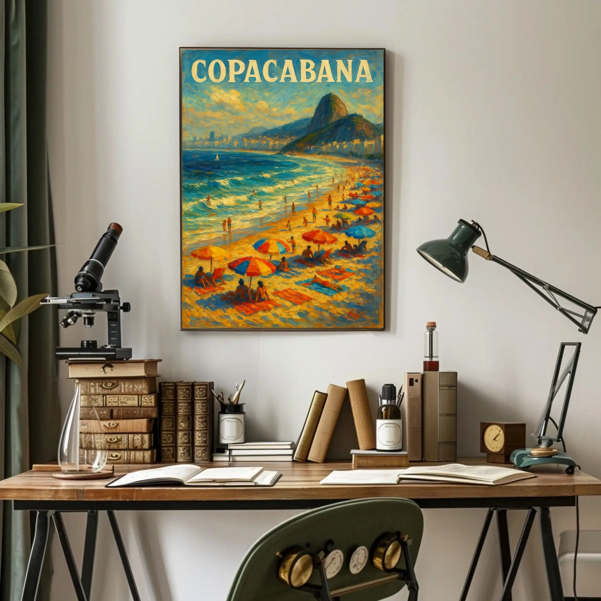 Copacabana Beach Vibes Poster Brazilian Beach Wall Art
