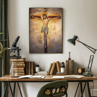 Religious Crucifixion Scene: Historical or Spiritual Art Poster