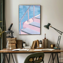 Poolside Serenity Poster