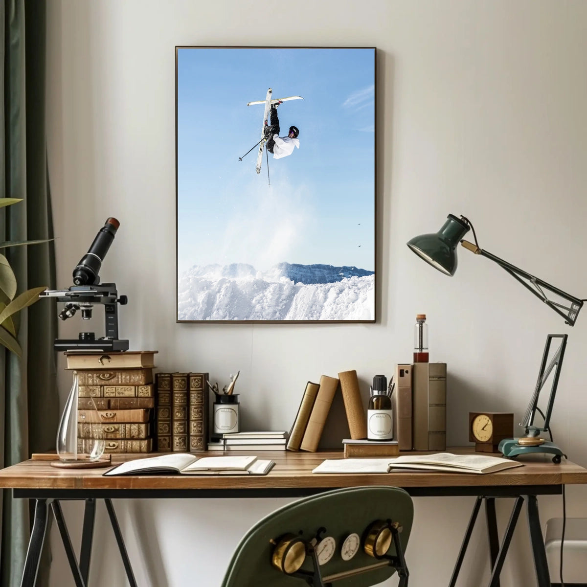 High-Flying Ski Adventure Poster