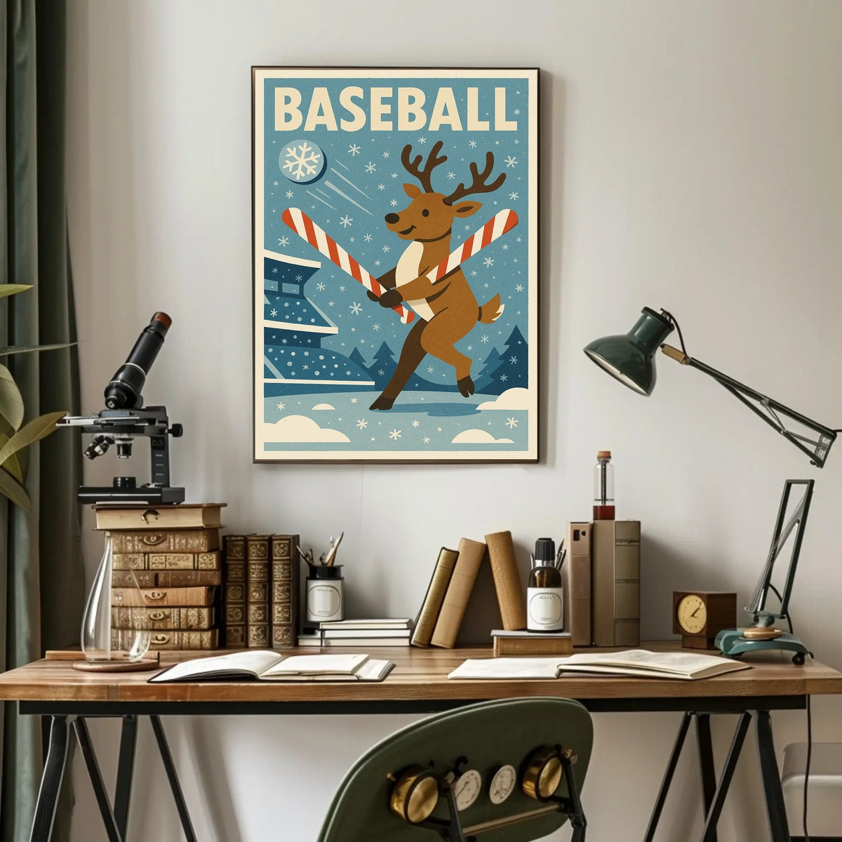 Winter Wonderland Baseball Poster