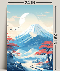 Tranquil Mountain Landscape Poster