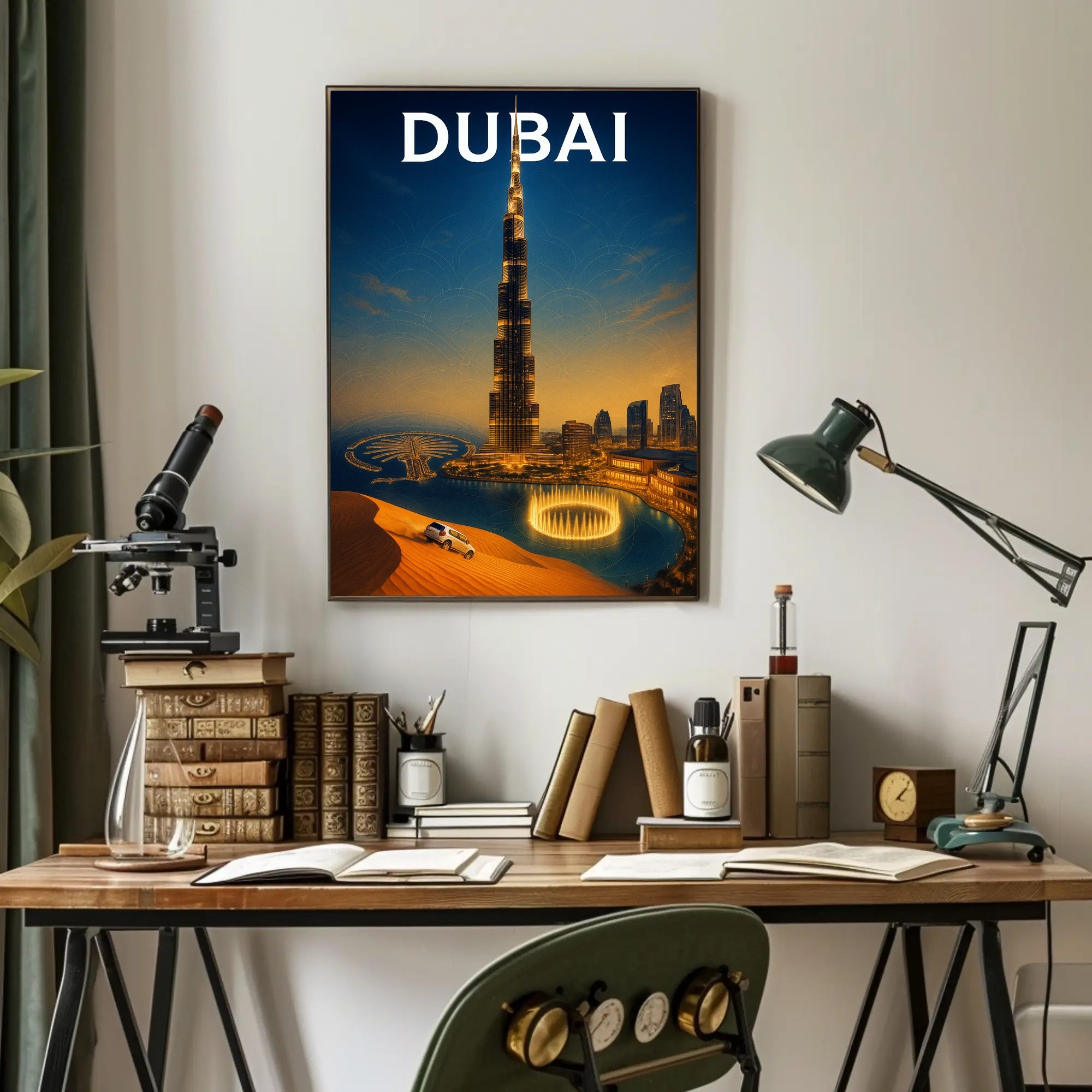 Dubai Skyline Poster