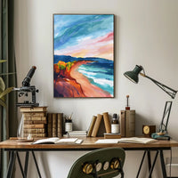 Vibrant Coastal Landscape Poster