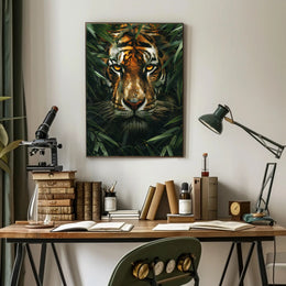The Watchful Tiger Wall Art Poster Print for Home Decor PosterGoat