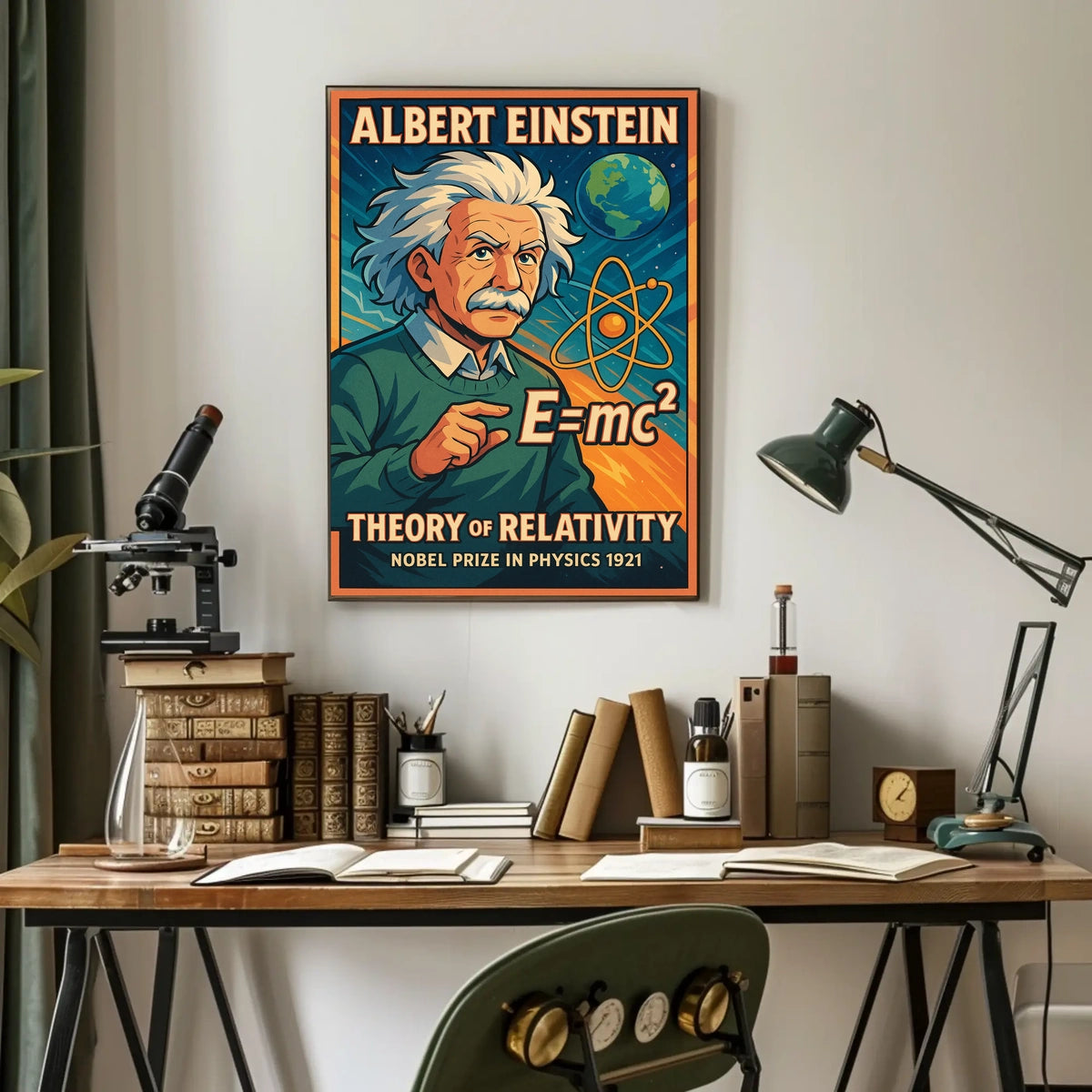 Albert Einstein Theory Of Relativity Poster