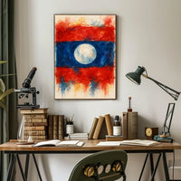 Abstract Watercolor Flag Abstract Poster