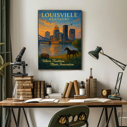 Louisville, Kentucky Where Tradition Meets Innovation Poster