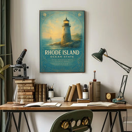 Rhode Island Ocean State Poster