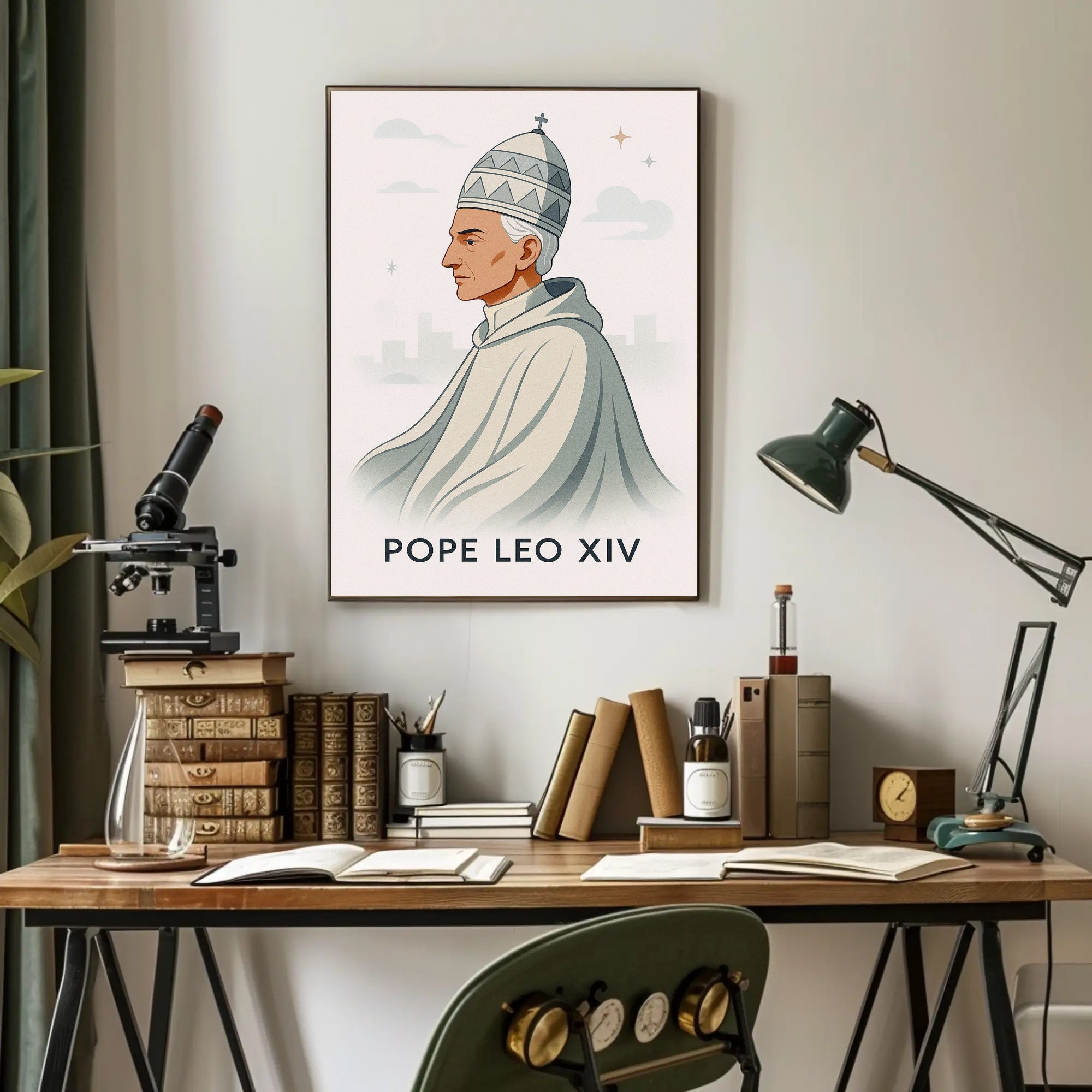 Pope Leo XIV Poster PosterGoat