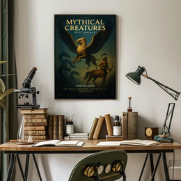 Mythical Creatures Epic Fantasy Poster