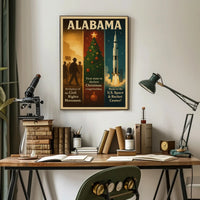Alabama A State Of Historical Poster