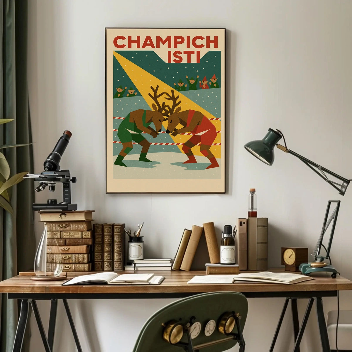 Champich Wrestling Match Poster