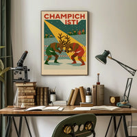 Champich Wrestling Match Poster
