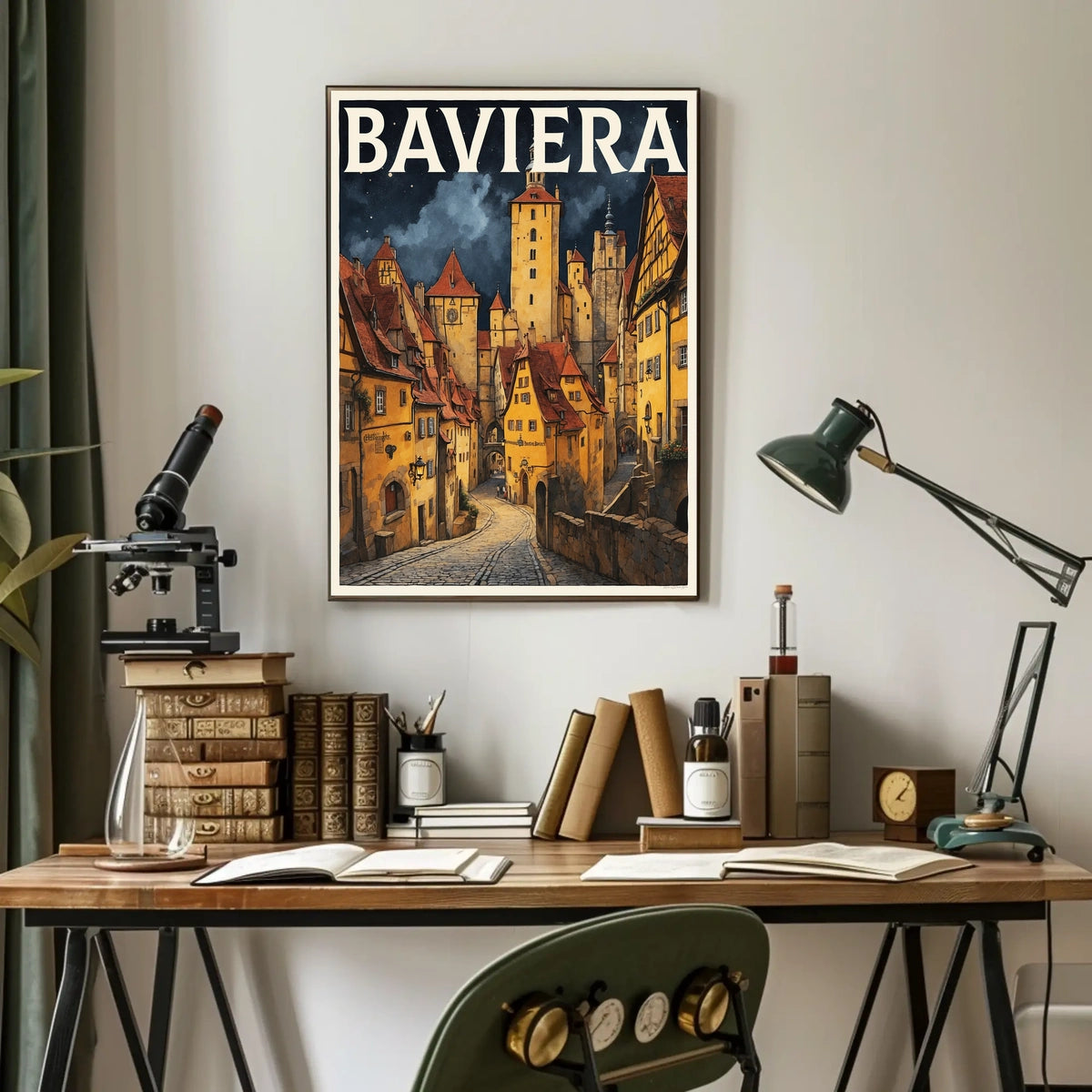 Baviera Enchanting Medieval Town Poster