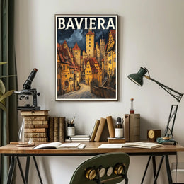Baviera Enchanting Medieval Town Poster