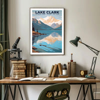 Lake Clark National Park Poster Scenic Travel Print