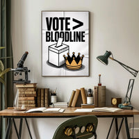 Democracy Versus Monarchy Political or Propaganda Poster