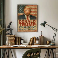 Trump Vision Resolve Patriotic Poster