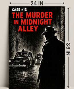 Case #13 The Murder in Midnight Alley Poster PosterGoat