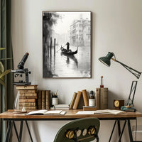 Gondola In The Mist Poster
