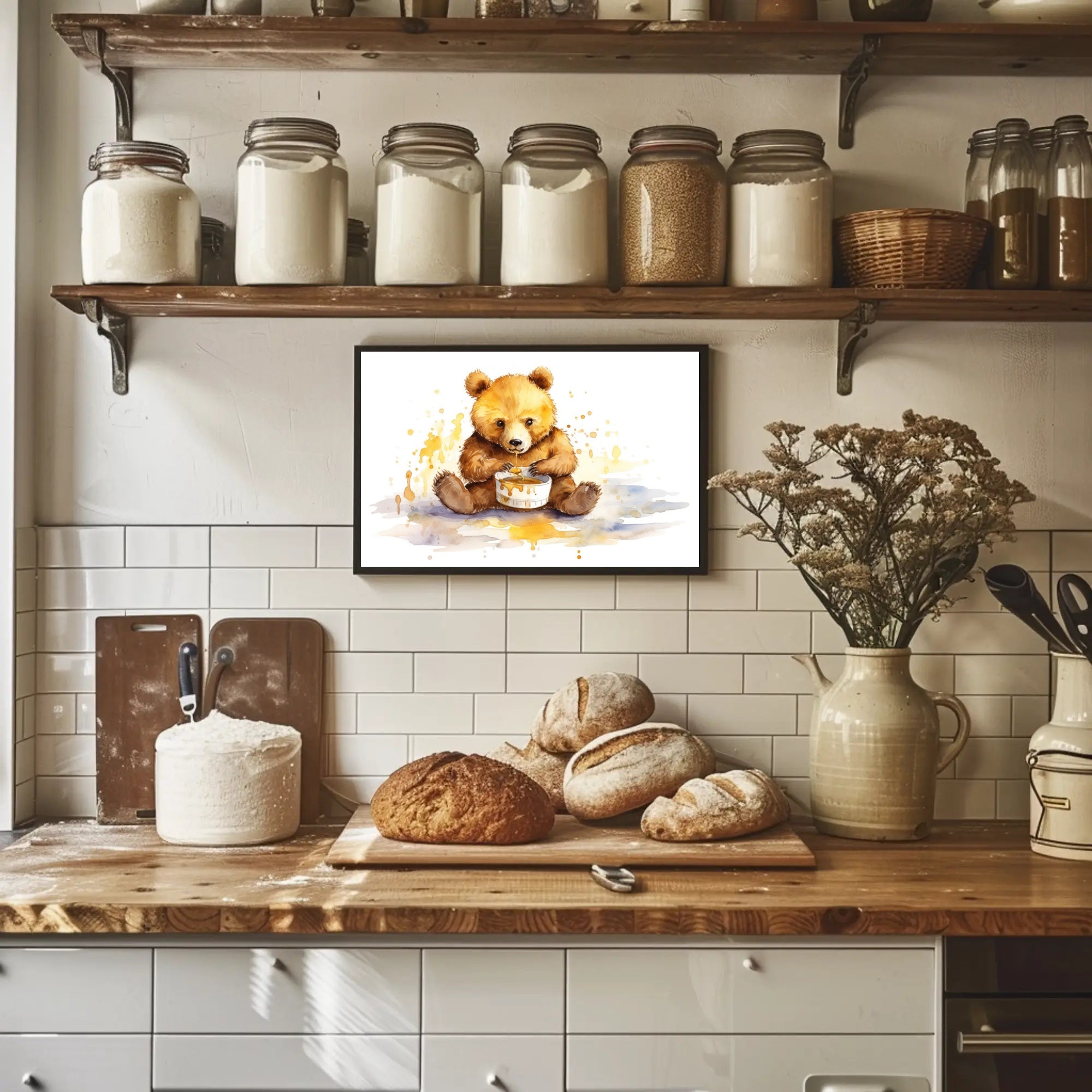 Honey Bear Delight Poster