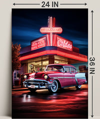 Classic Americana Neon Nights Poster