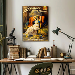 Vintage Theatrical Poster with Exotic Oriental Mystique