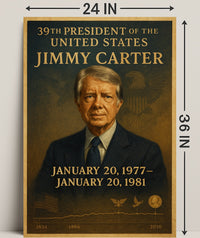 Jimmy Carter Portrait Collection Decor Series Poster PosterGoat