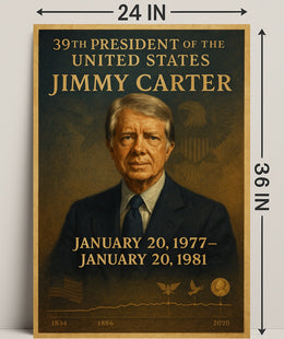 Jimmy Carter Portrait Collection Decor Series Poster PosterGoat