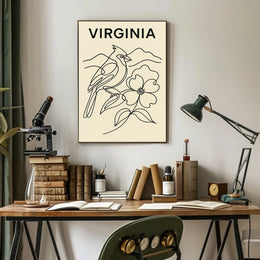 Virginia Nature Illustration Poster