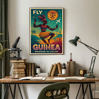 Fly Guinea Wander In Color Poster