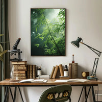 Bamboo Serenity Nature Print: Cultural or Heritage Poster