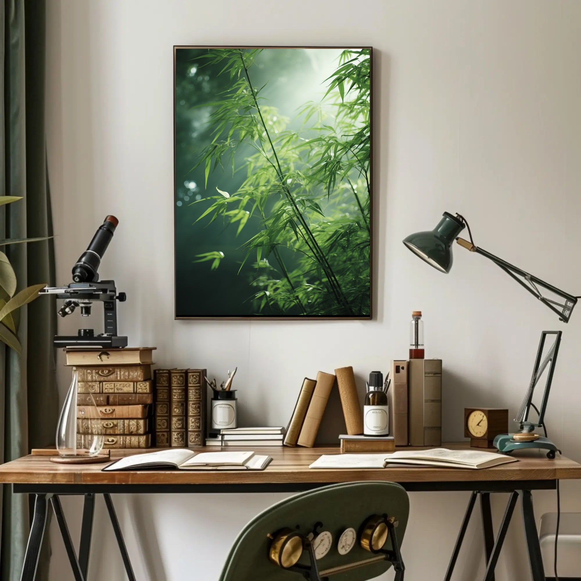 Bamboo Serenity Nature Print: Cultural or Heritage Poster