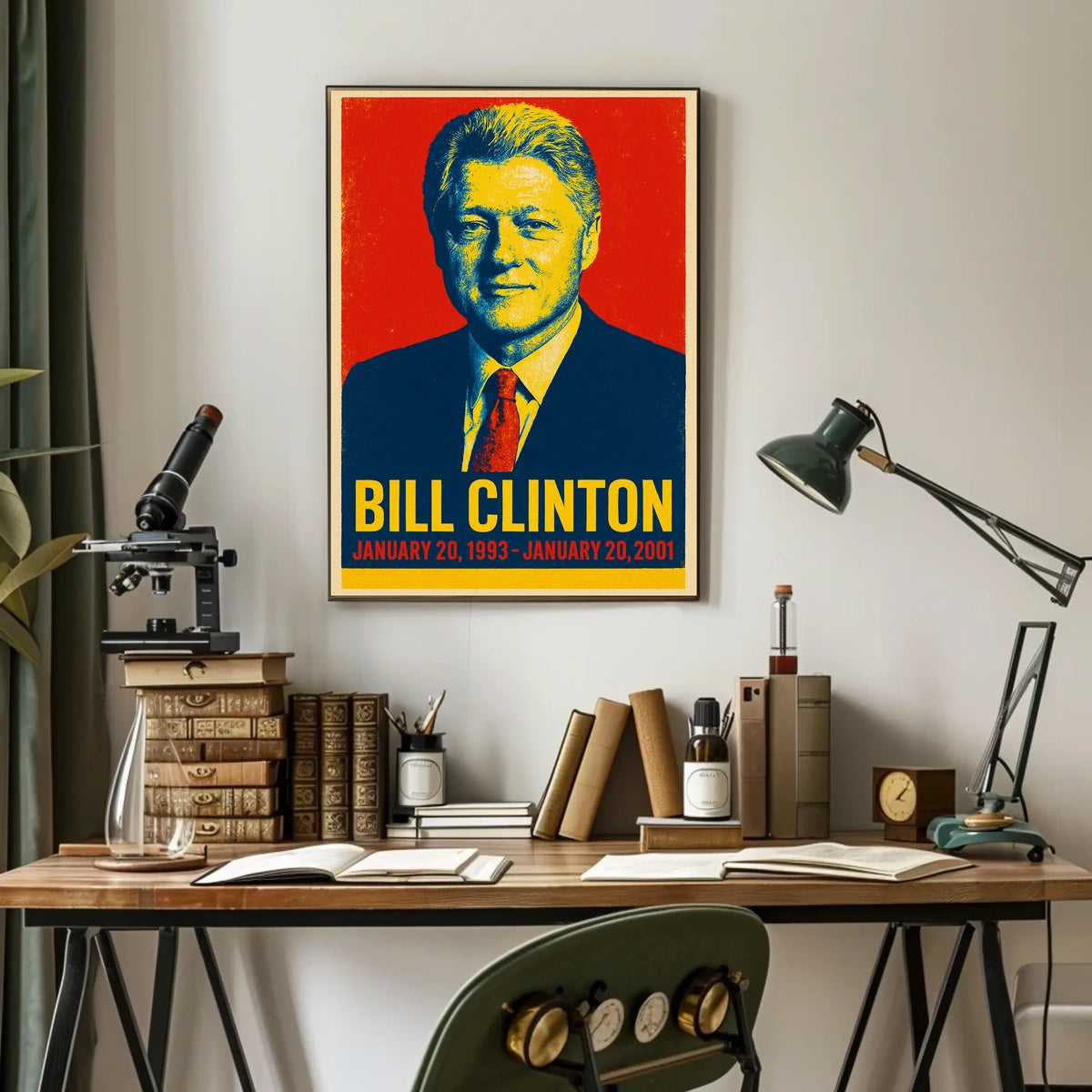 Bill Clinton Presidential Tenure Poster