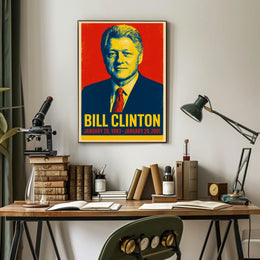 Bill Clinton Presidential Tenure Poster