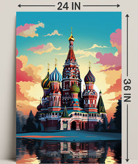 Vibrant St. BasilS Cathedral Poster
