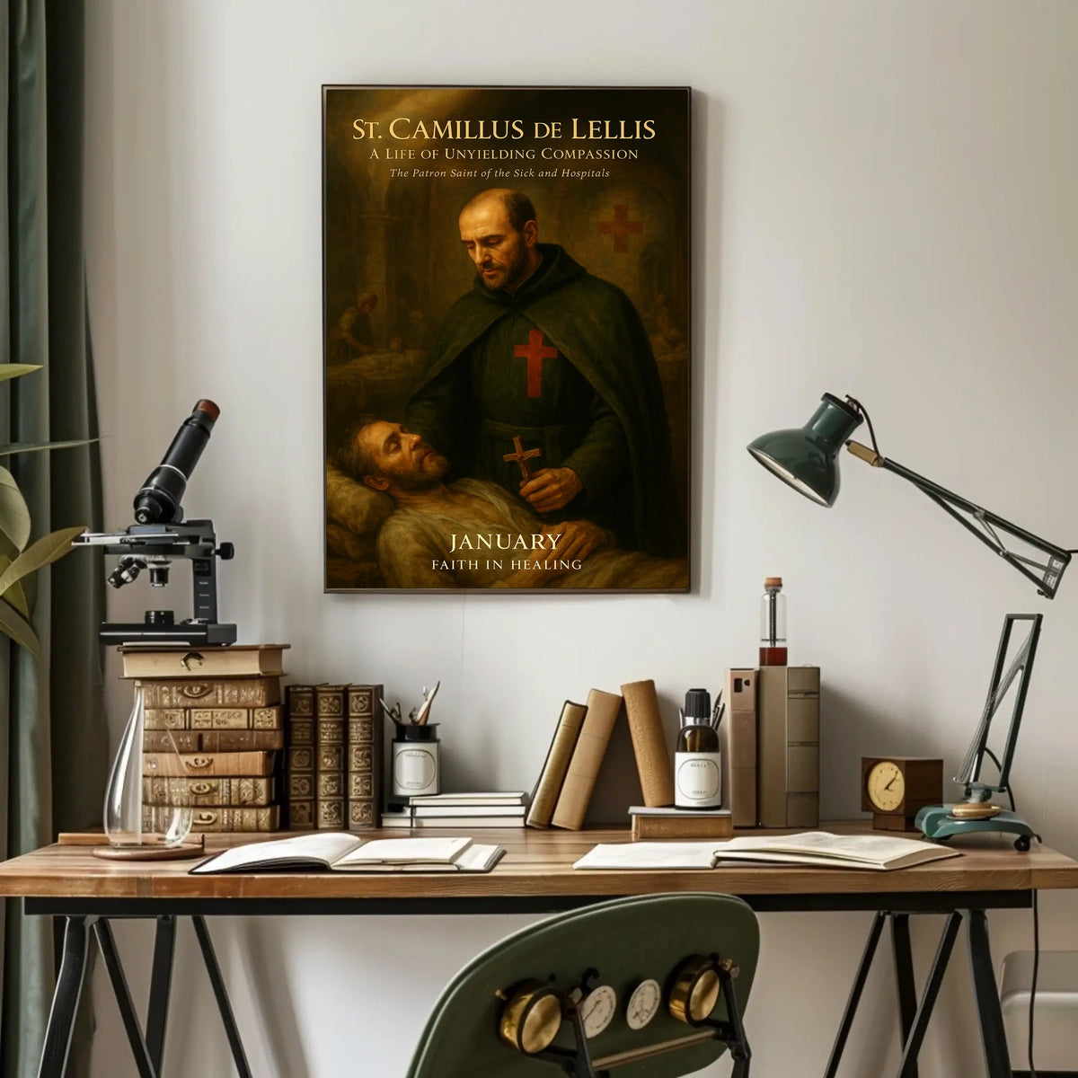 St. Camillus de Lellis Patron of the Sick and Hospitals Poster