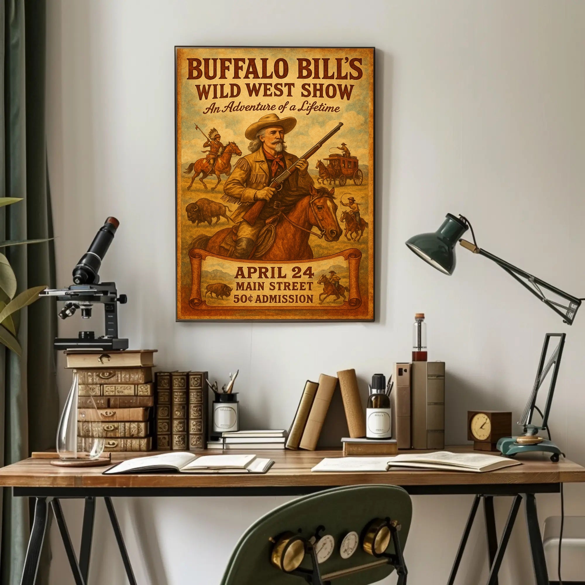 Buffalo Bill's Wild West Show Vintage Poster Art Print PosterGoat