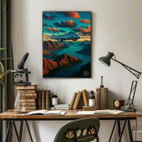 Soaring Over Majestic Landscapes Poster