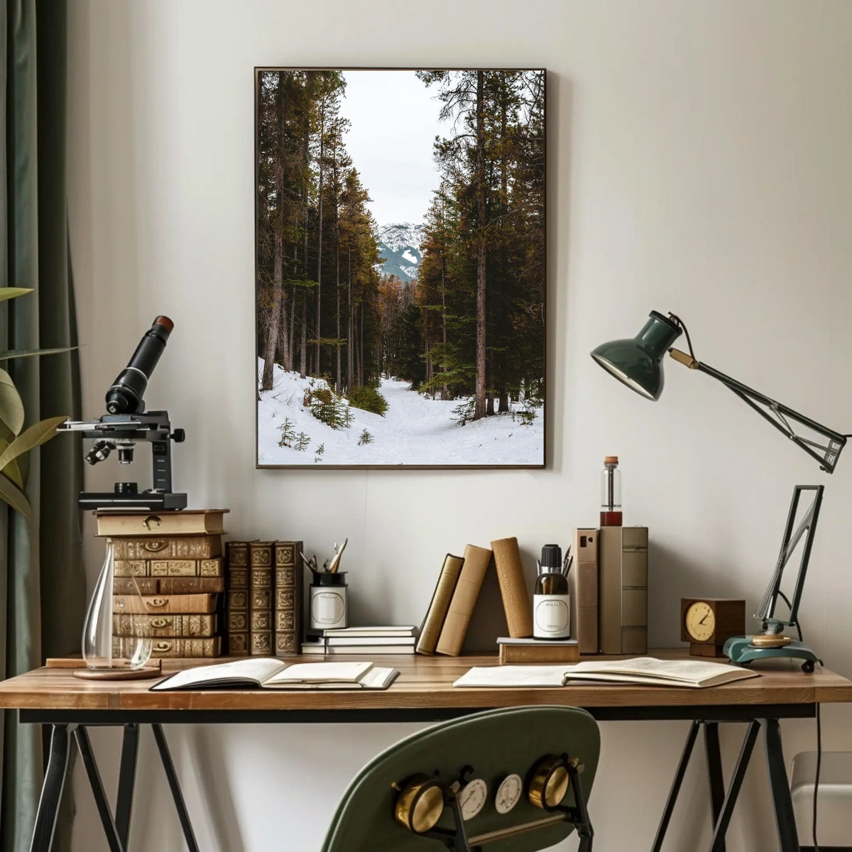 Serene Winter Landscape National Park Poster