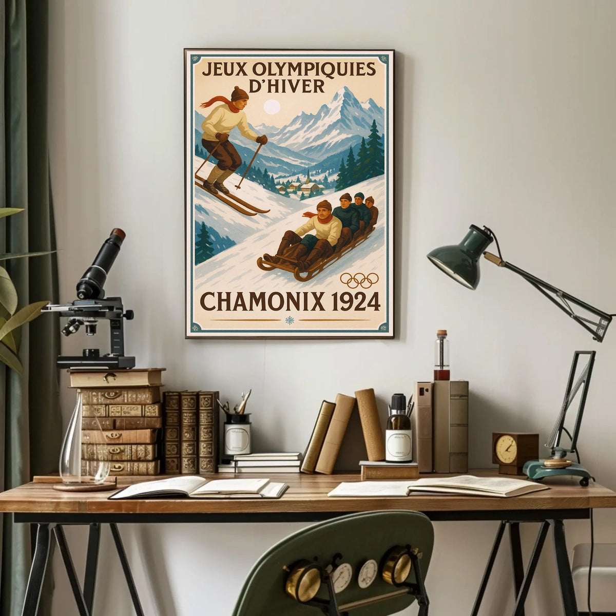 Winter Olympics Chamonix 1924 Poster