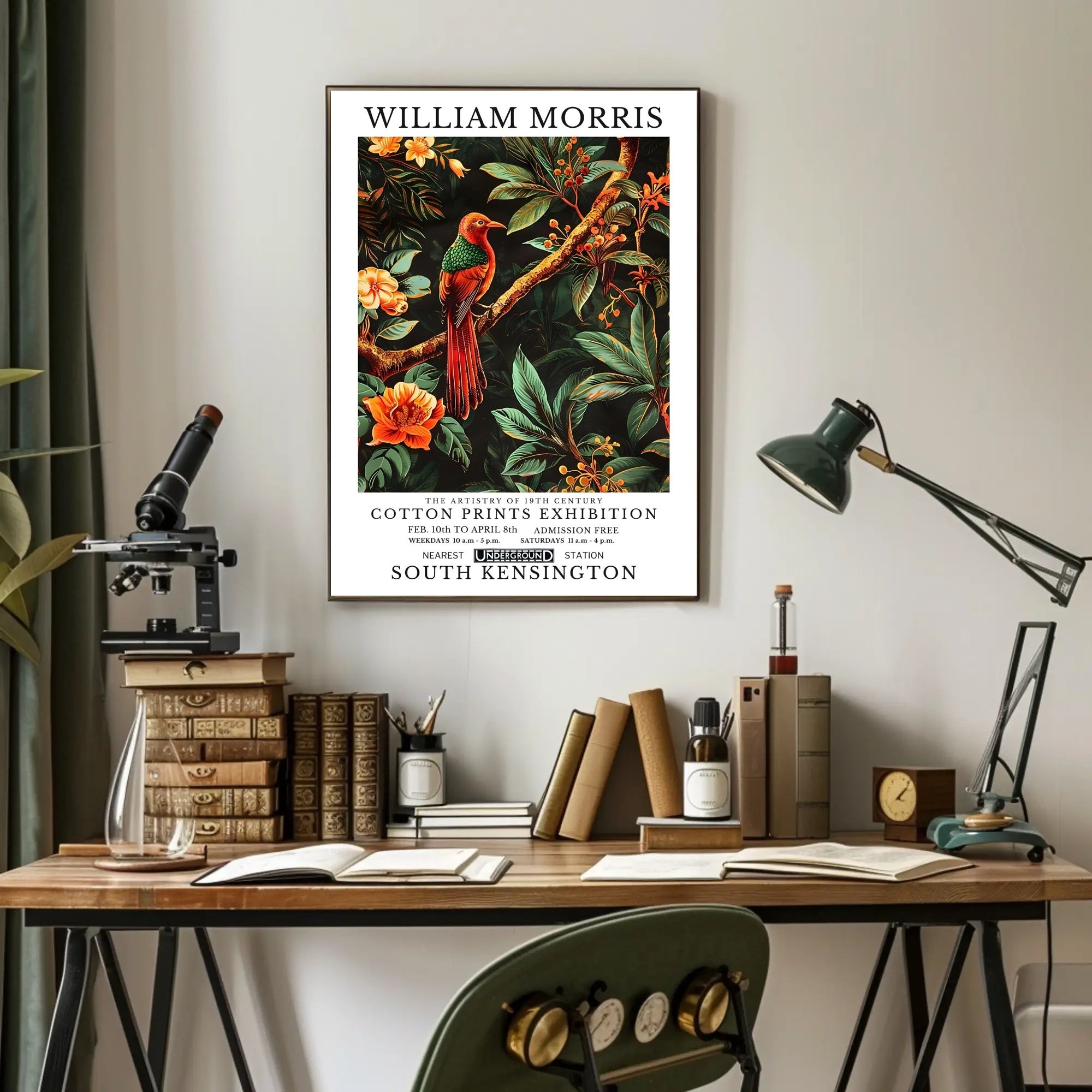 Artistry of 19th Century Cotton Prints Artistic Poster