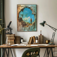Through The Cracks Poster Art Print for Home Decor and Wall Art PosterGoat