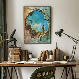 Through The Cracks Poster Art Print for Home Decor and Wall Art PosterGoat