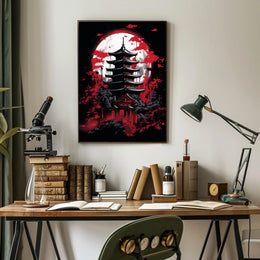 Moonlit Pagoda Poster